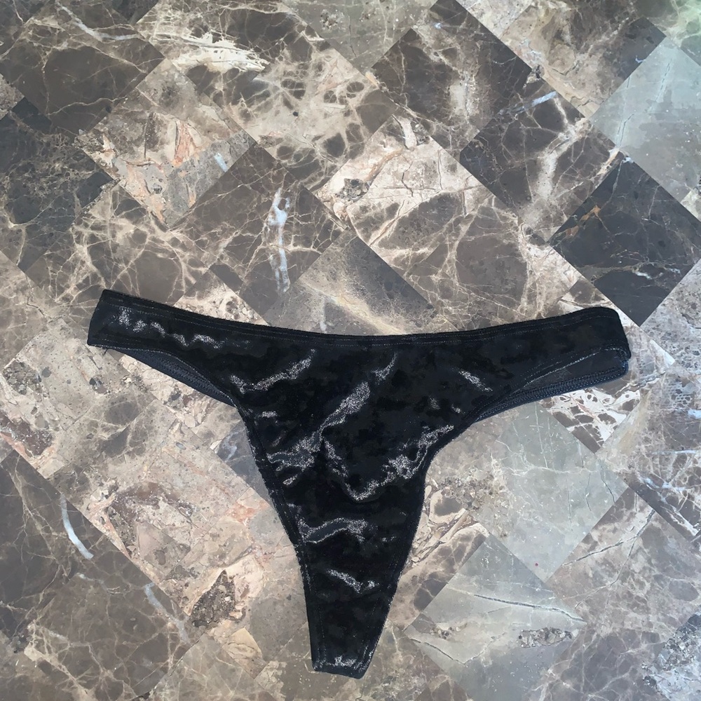PINK Victoria's Secret Black Thong